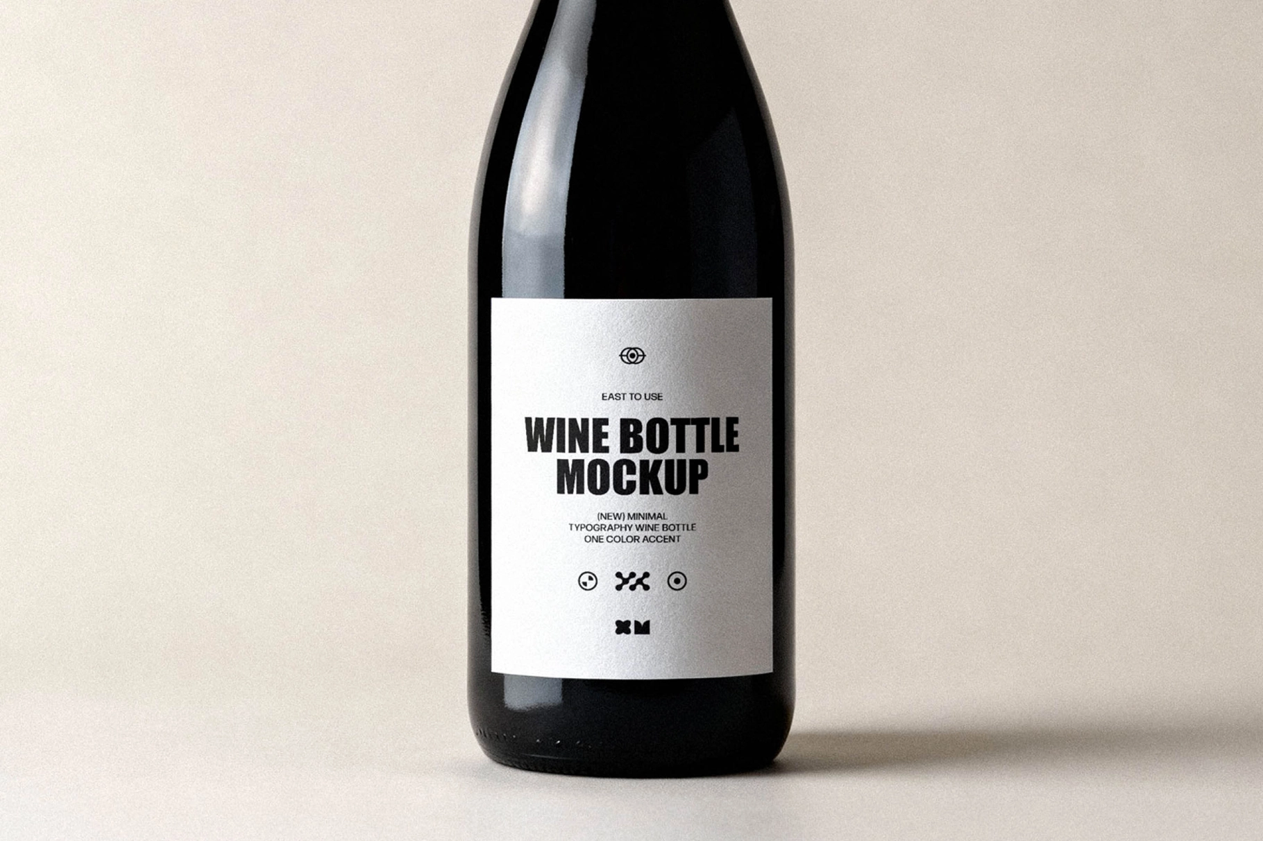 Screw-cap Wine Bottle Mockup