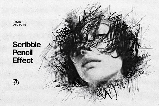 Scribble Pencil Photo Effect