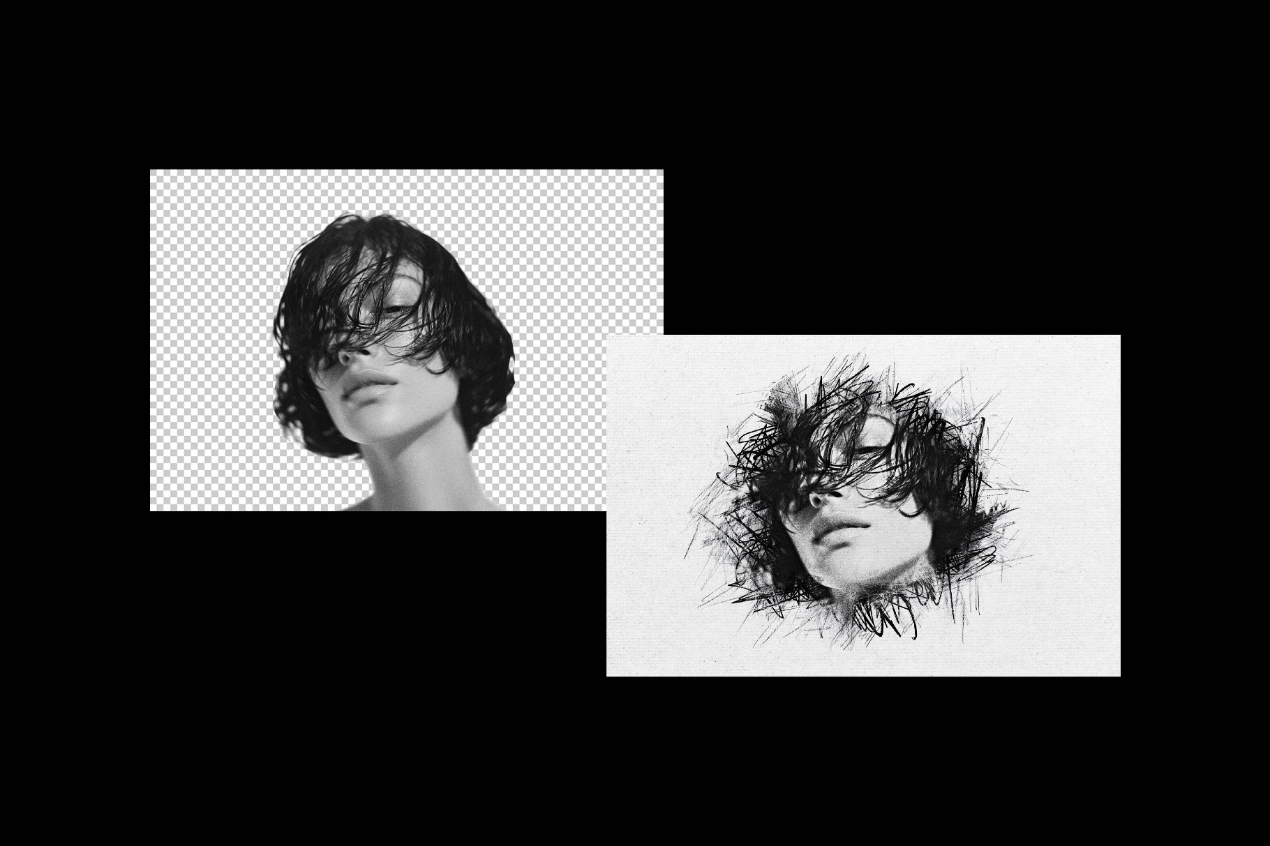 Scribble Pencil Photo Effect