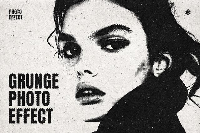 Grunge Print Photo Effect