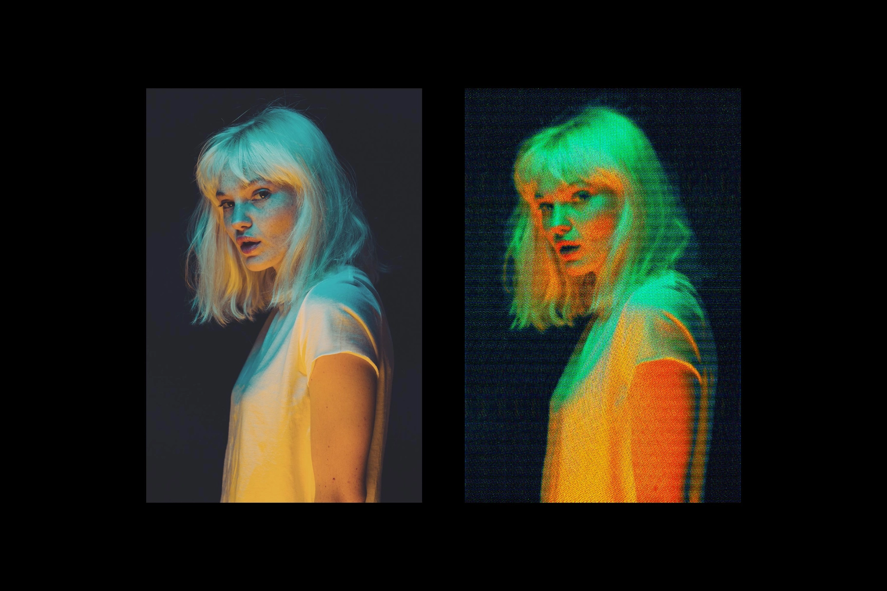 Matrix CRT Photo Effect