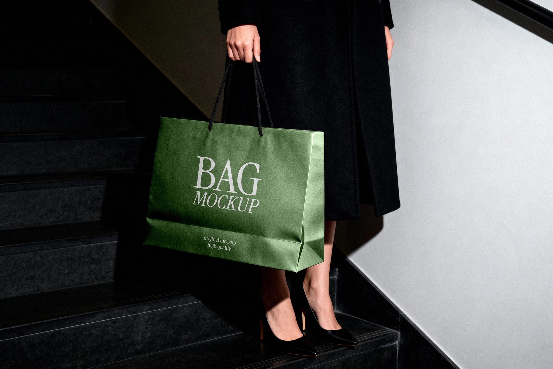 Handheld Shopping Bag Mockup