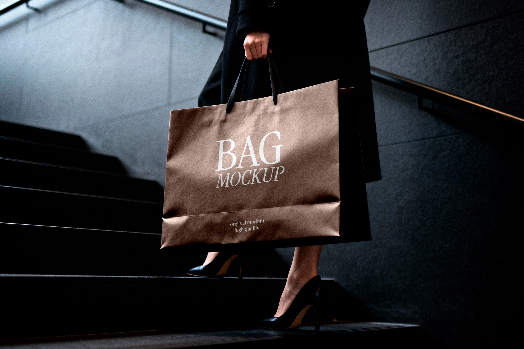 Shopping Paper Bag Mockup