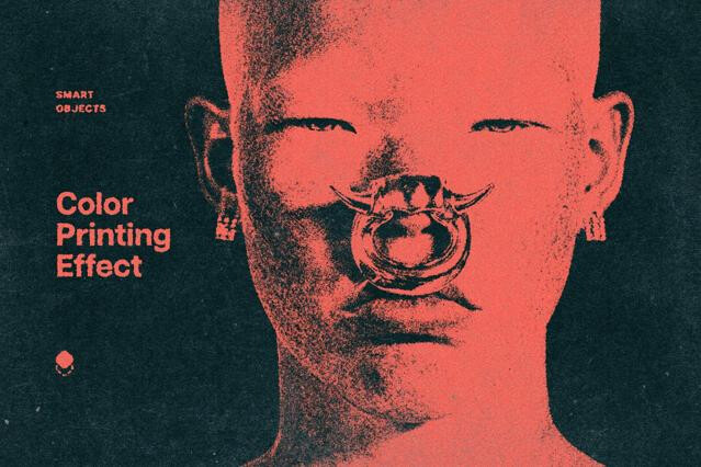 Color Print Paper Effect