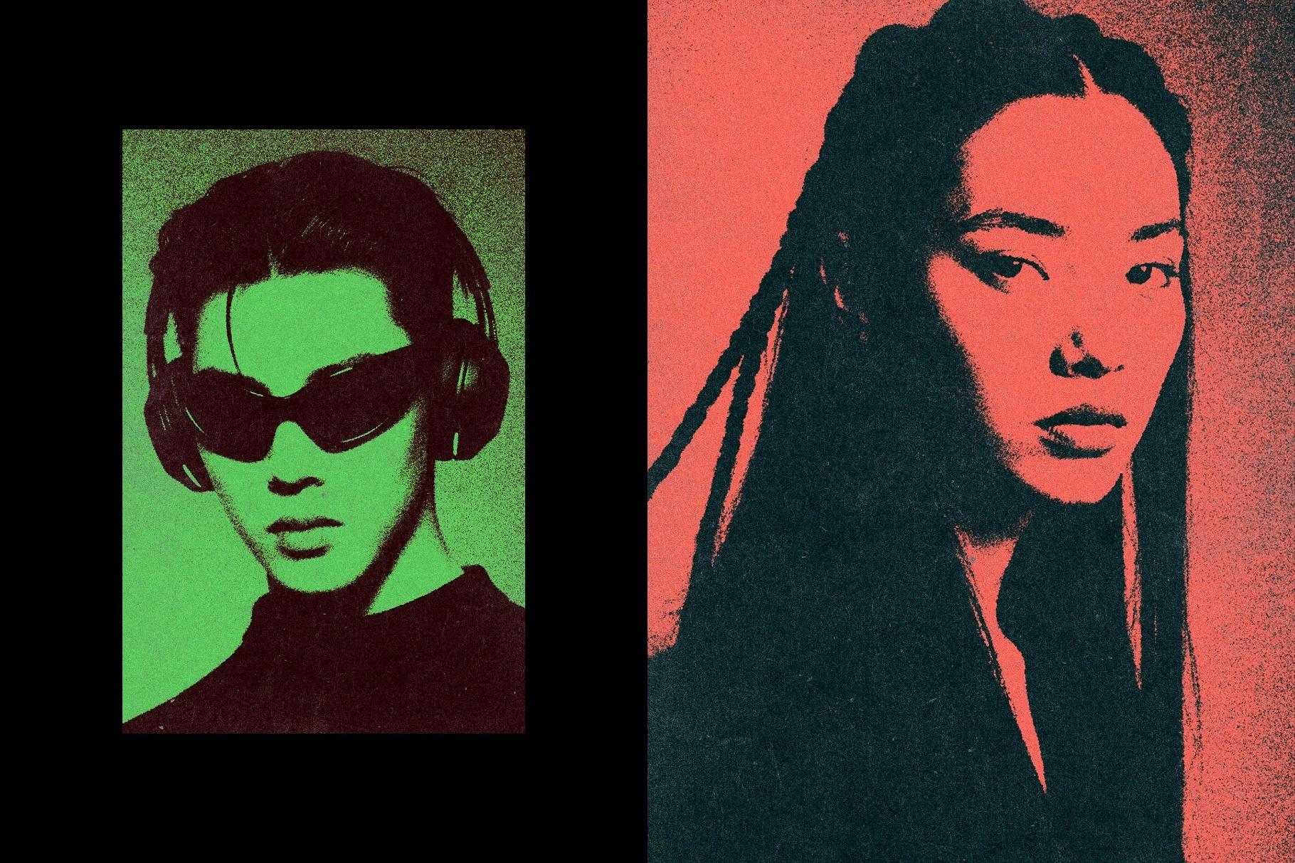 Color Print Paper Effect