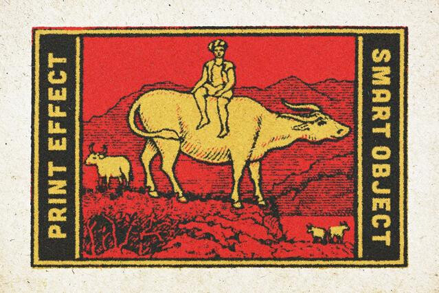 Vintage Paper Print Effect