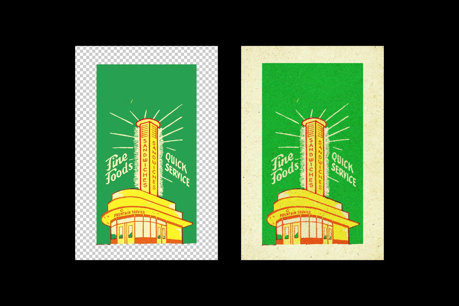 Vintage Paper Print Effect