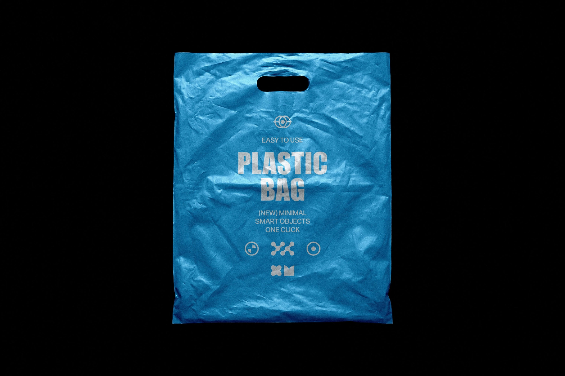 Crumpled Plastic Bag Mockup