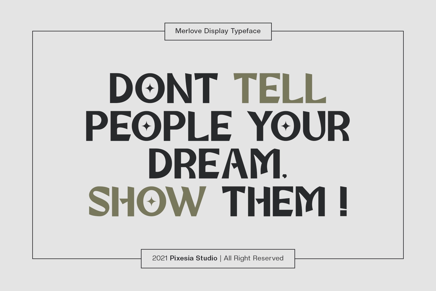 Merlove - Contemporary Display Font