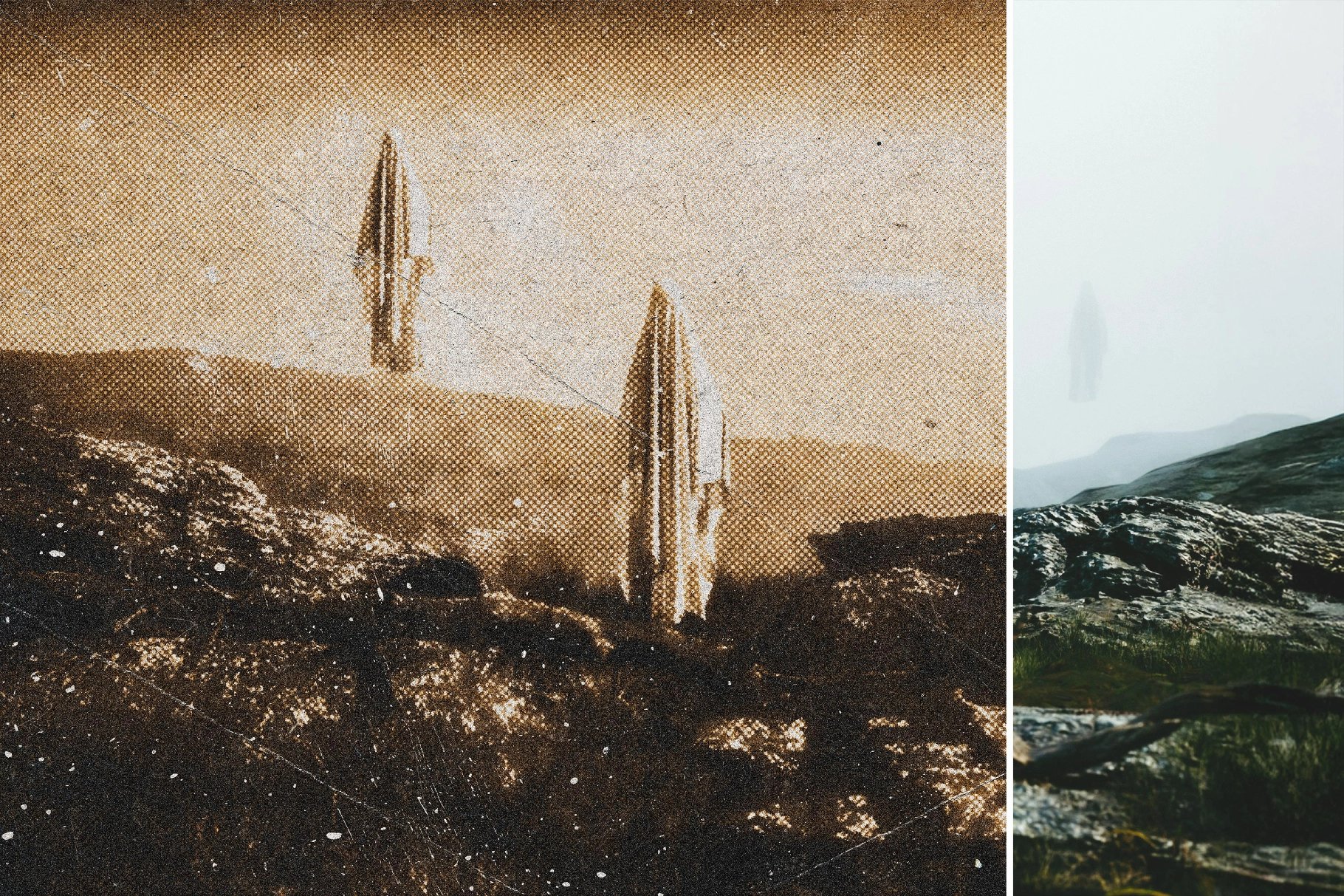 Monochrome Noise Photo Effect