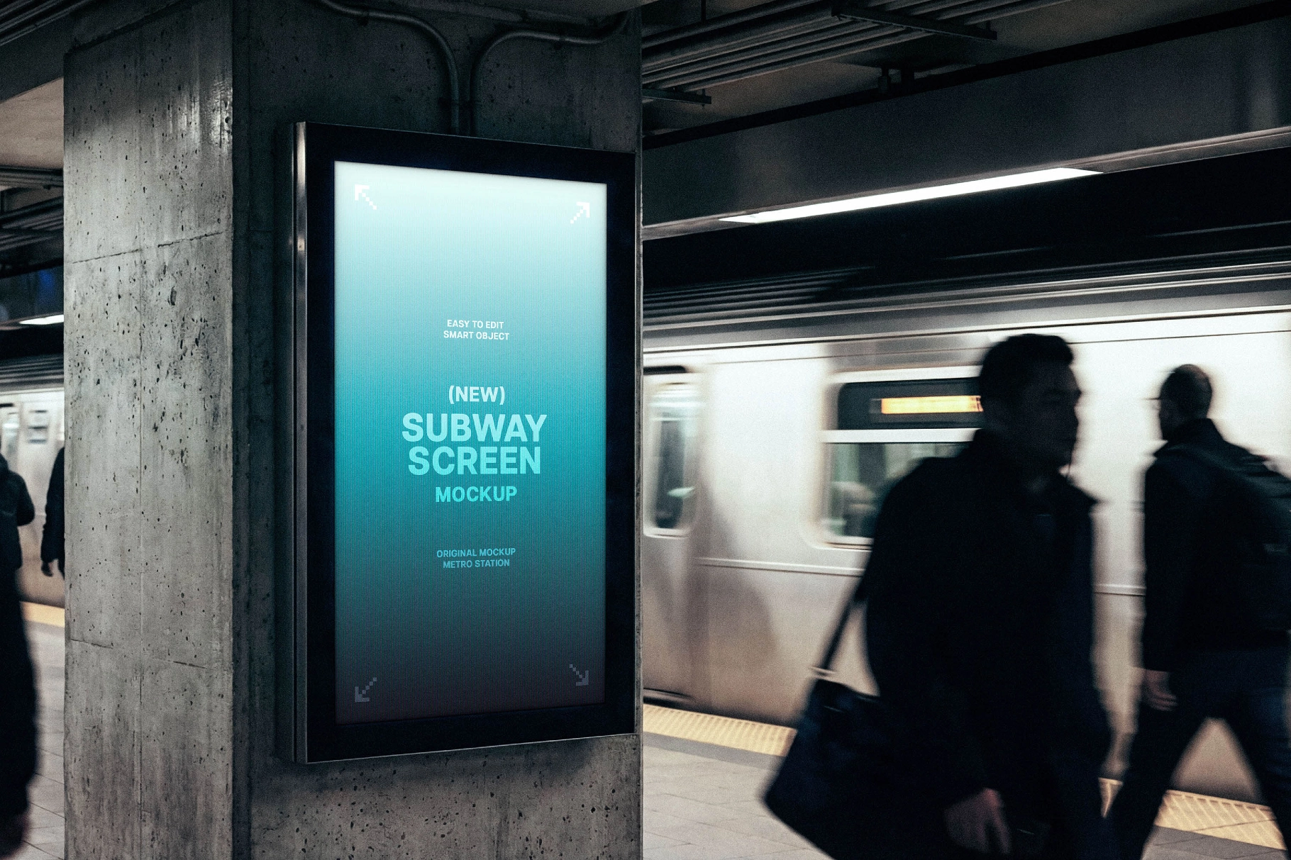 Subway Vertical Screen Mockup