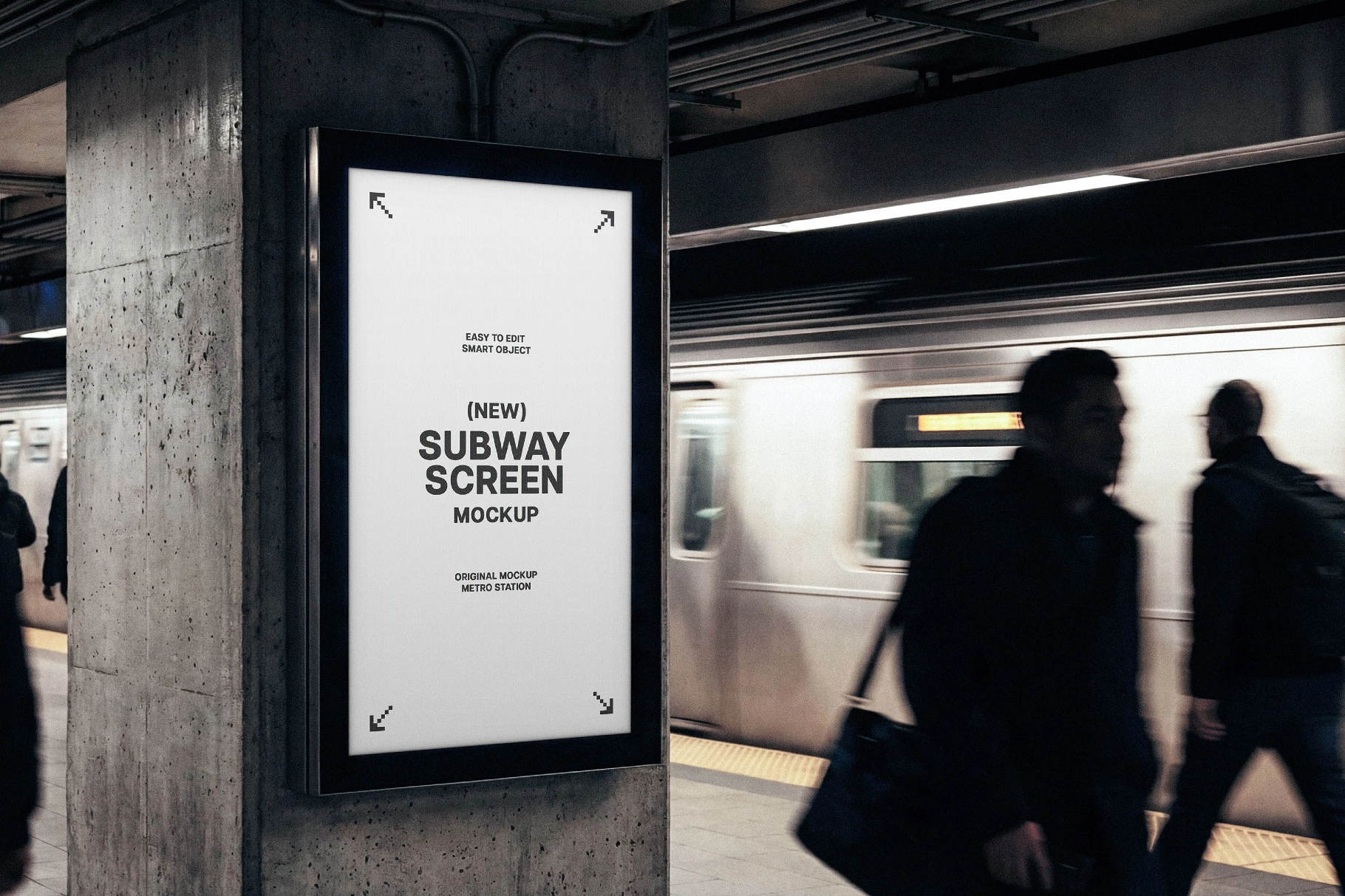 Subway Vertical Screen Mockup