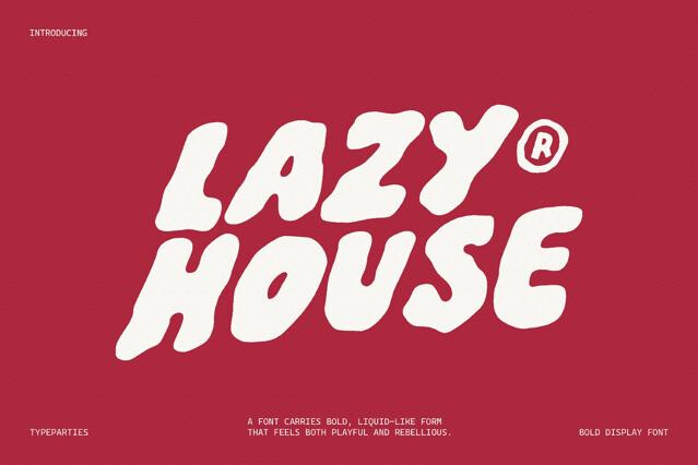 LazyHouse - Bold Display Font