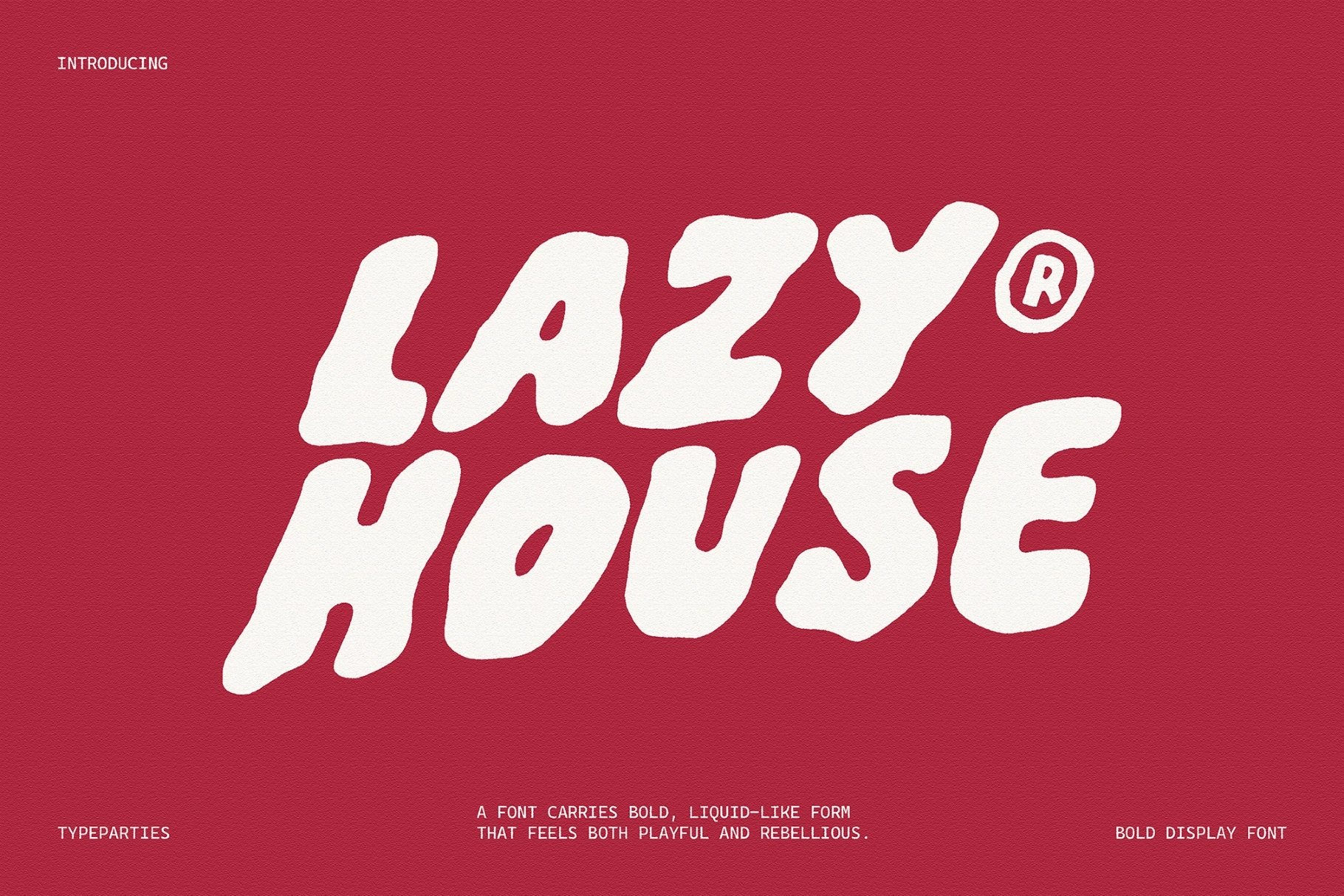 LazyHouse - Bold Display Font