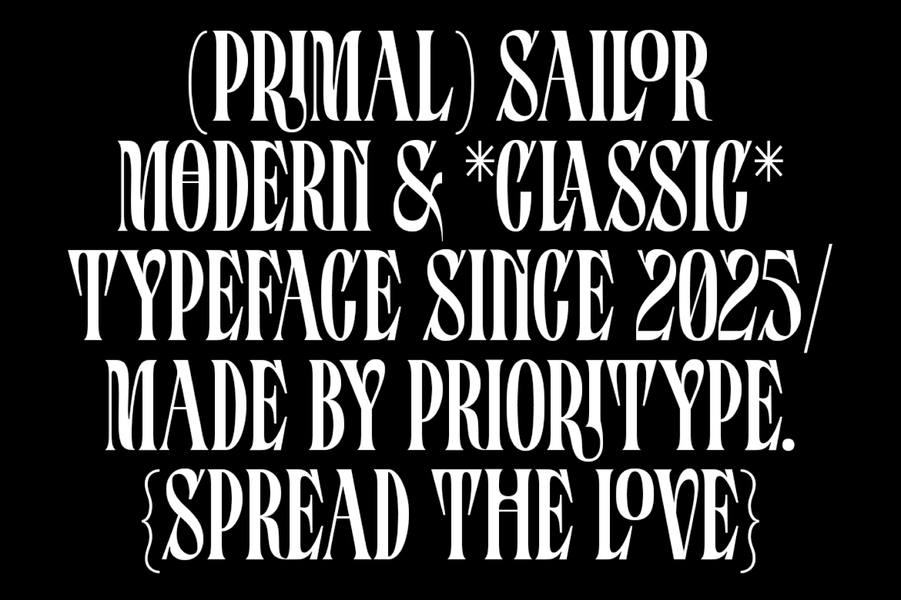 Primal Sailor Font