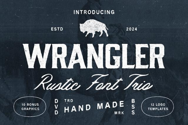 Wrangler Font Trio & Extra