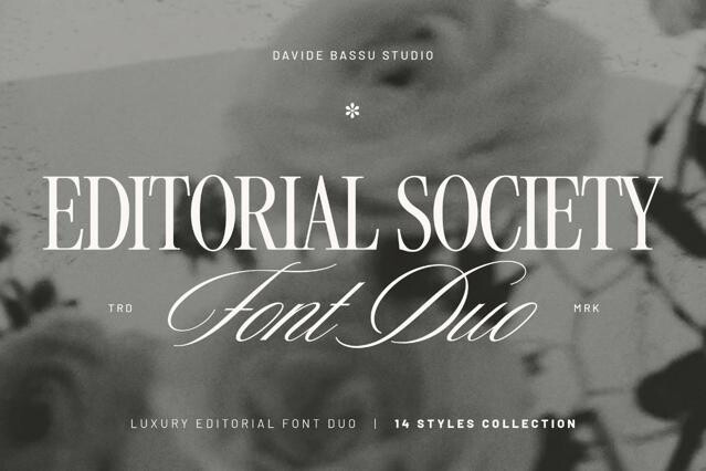 Editorial Society — Luxury Font Duo