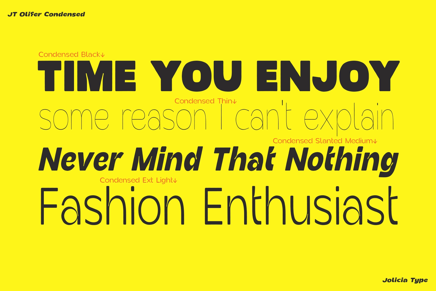 JT Olifer - 40 Font Family