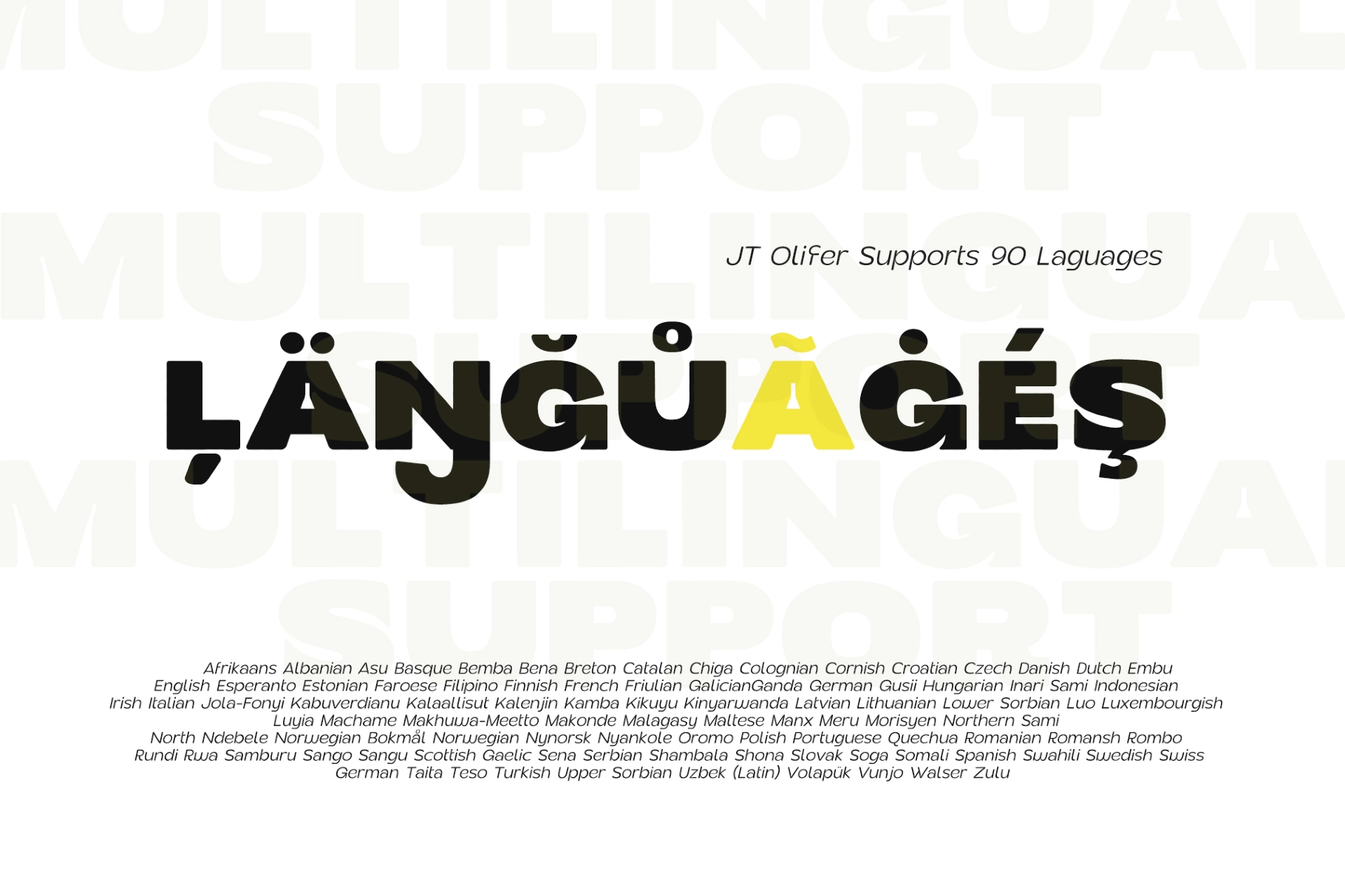 JT Olifer - 40 Font Family