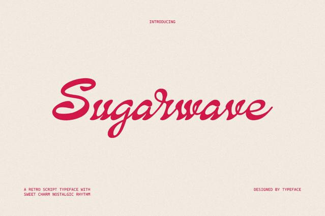 Sugarwave - Retro Script Font