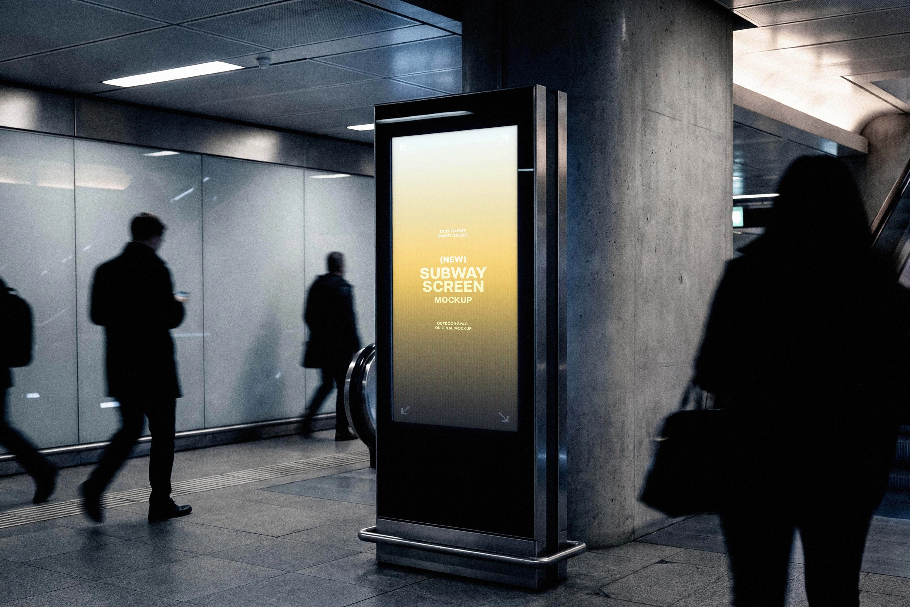 Vertical Underground Screen Mockup
