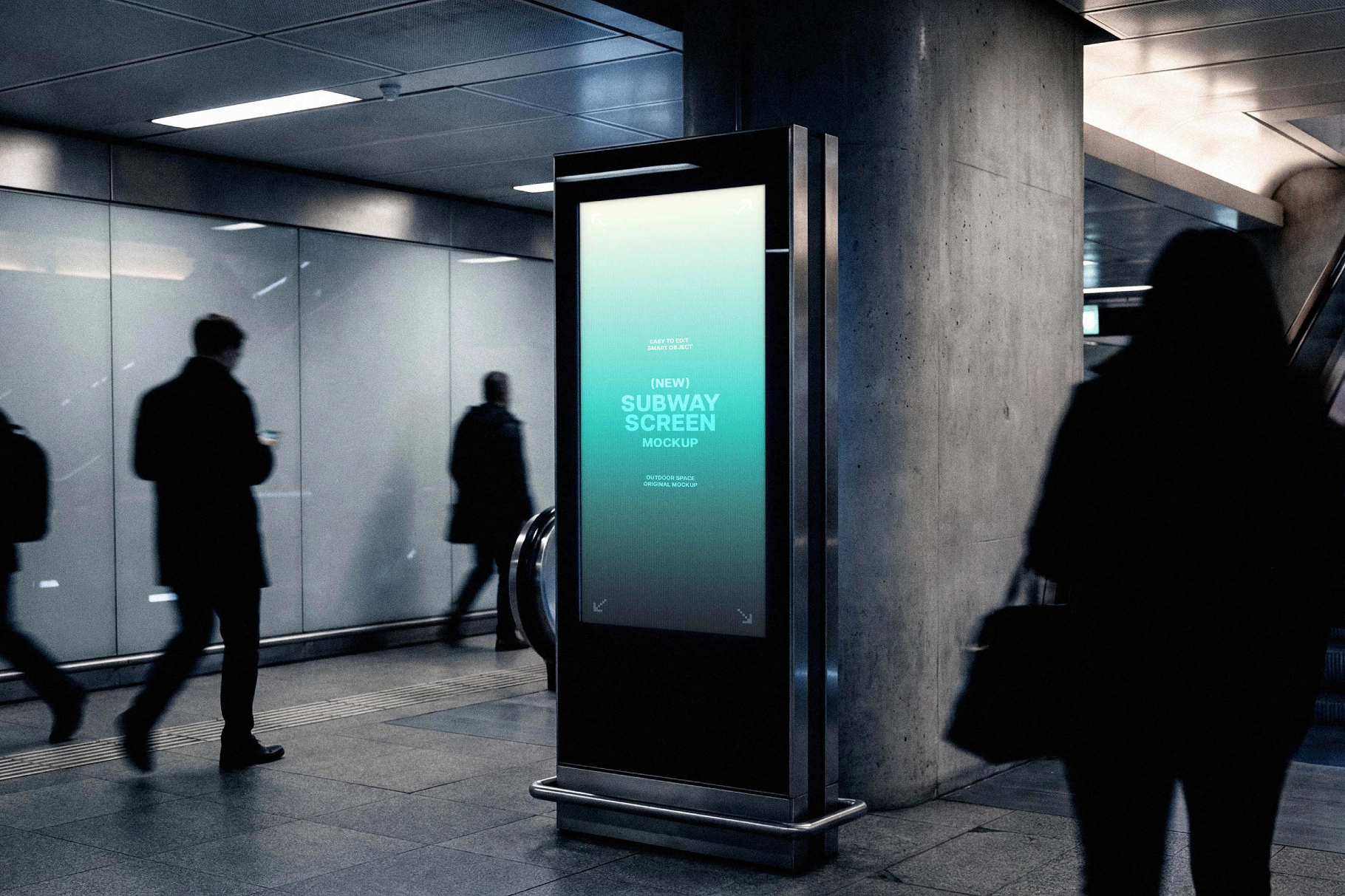 Vertical Underground Screen Mockup