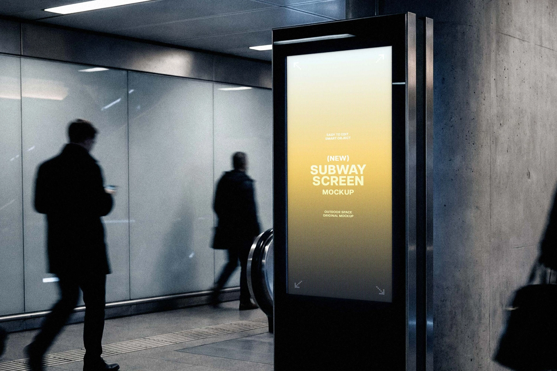 Vertical Underground Screen Mockup