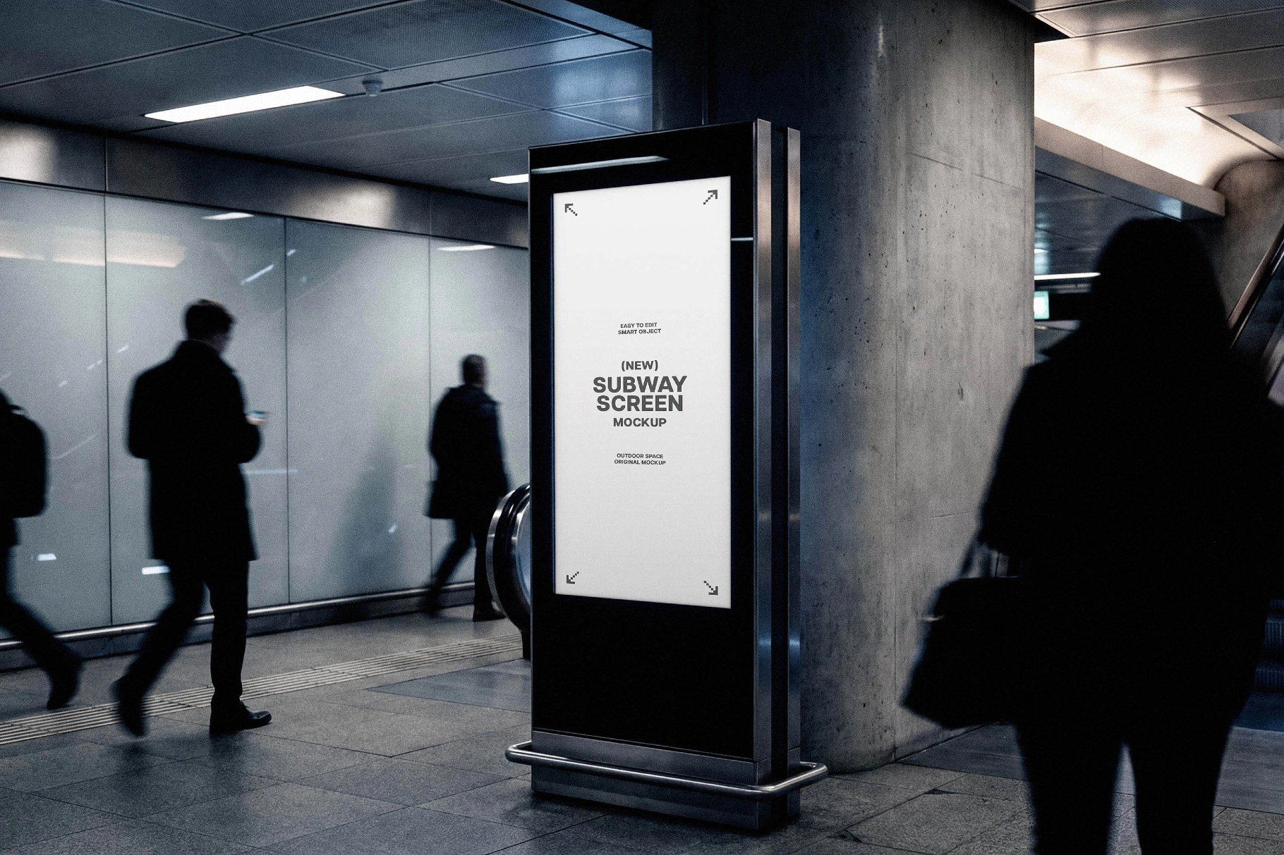 Vertical Underground Screen Mockup