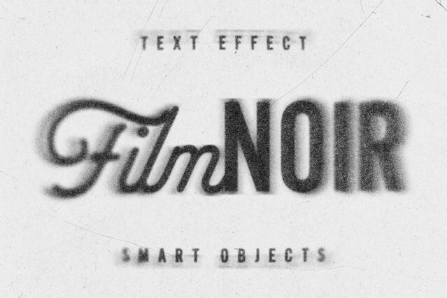 Film Noir Text Effect