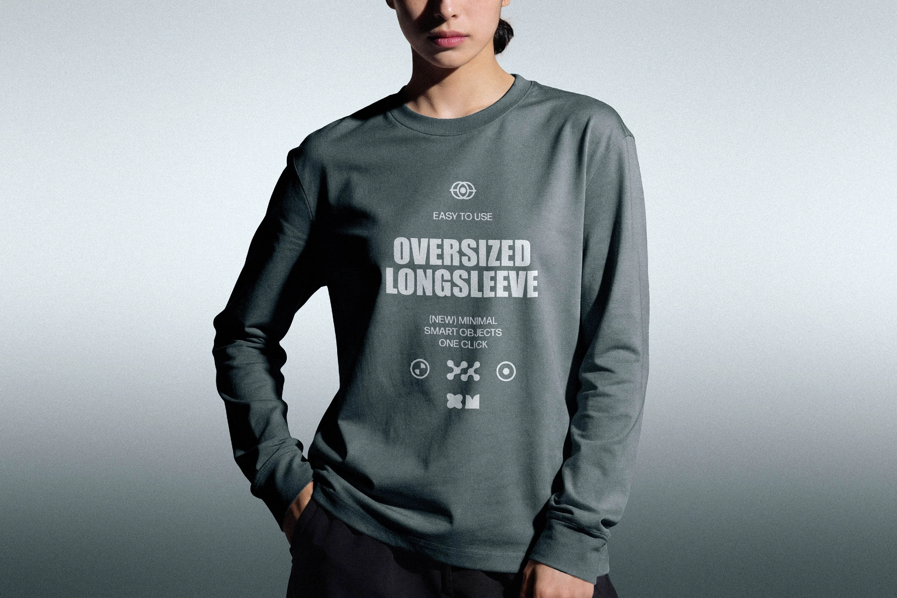 Women's Oversized Longsleeve Mockup