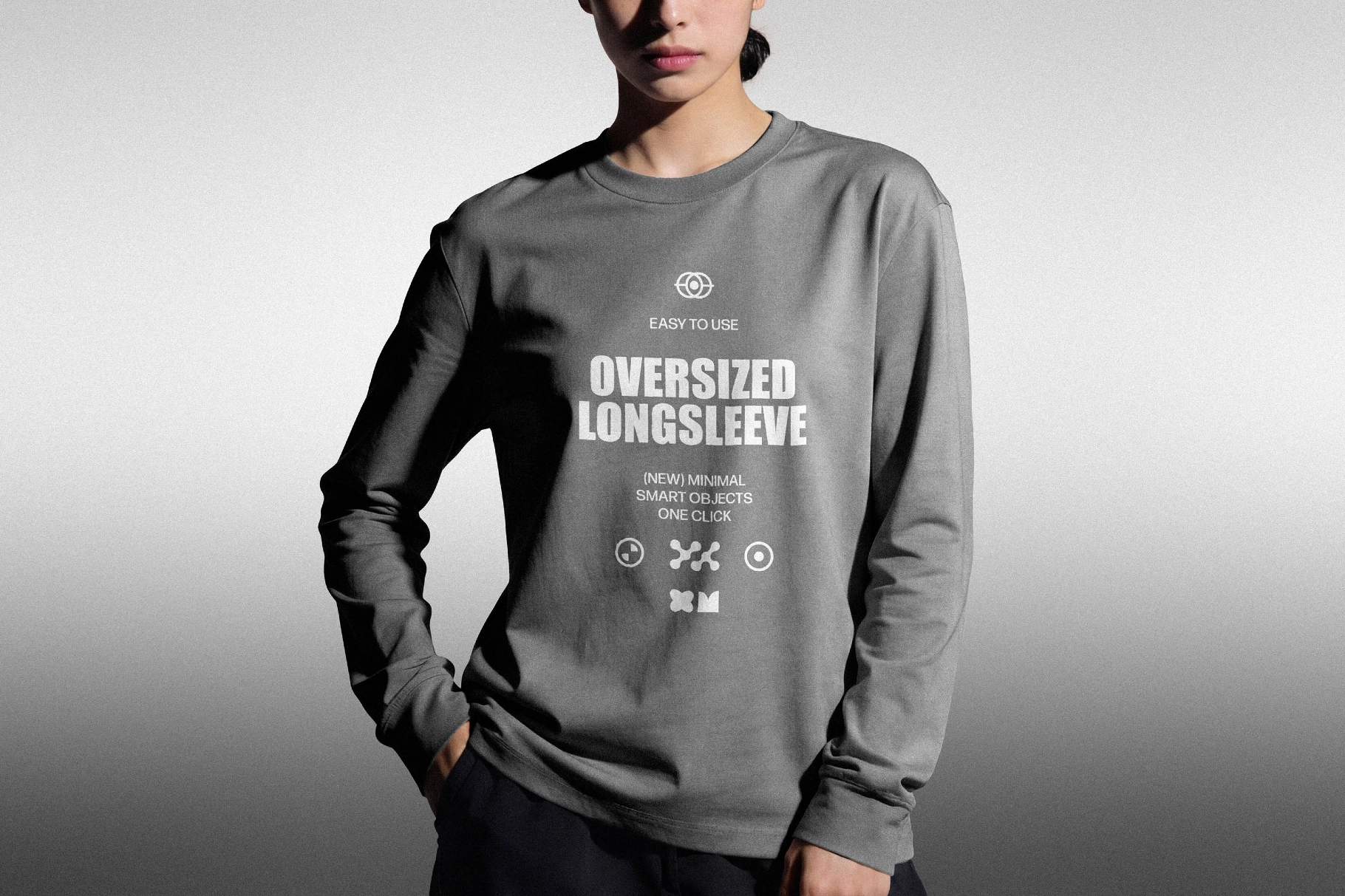 Women's Oversized Longsleeve Mockup