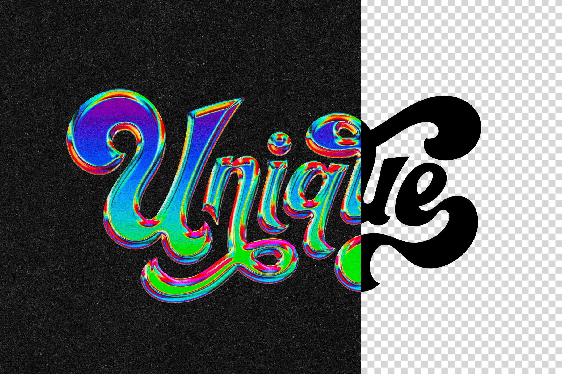 Prismic Chrome Logo Effect