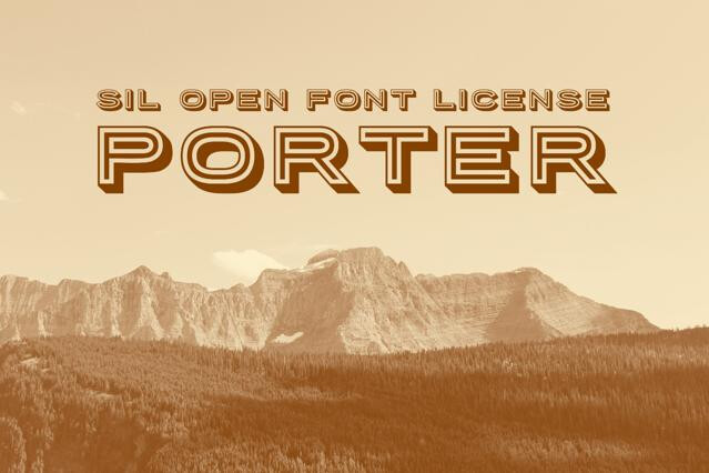 Porter Sans Block Font