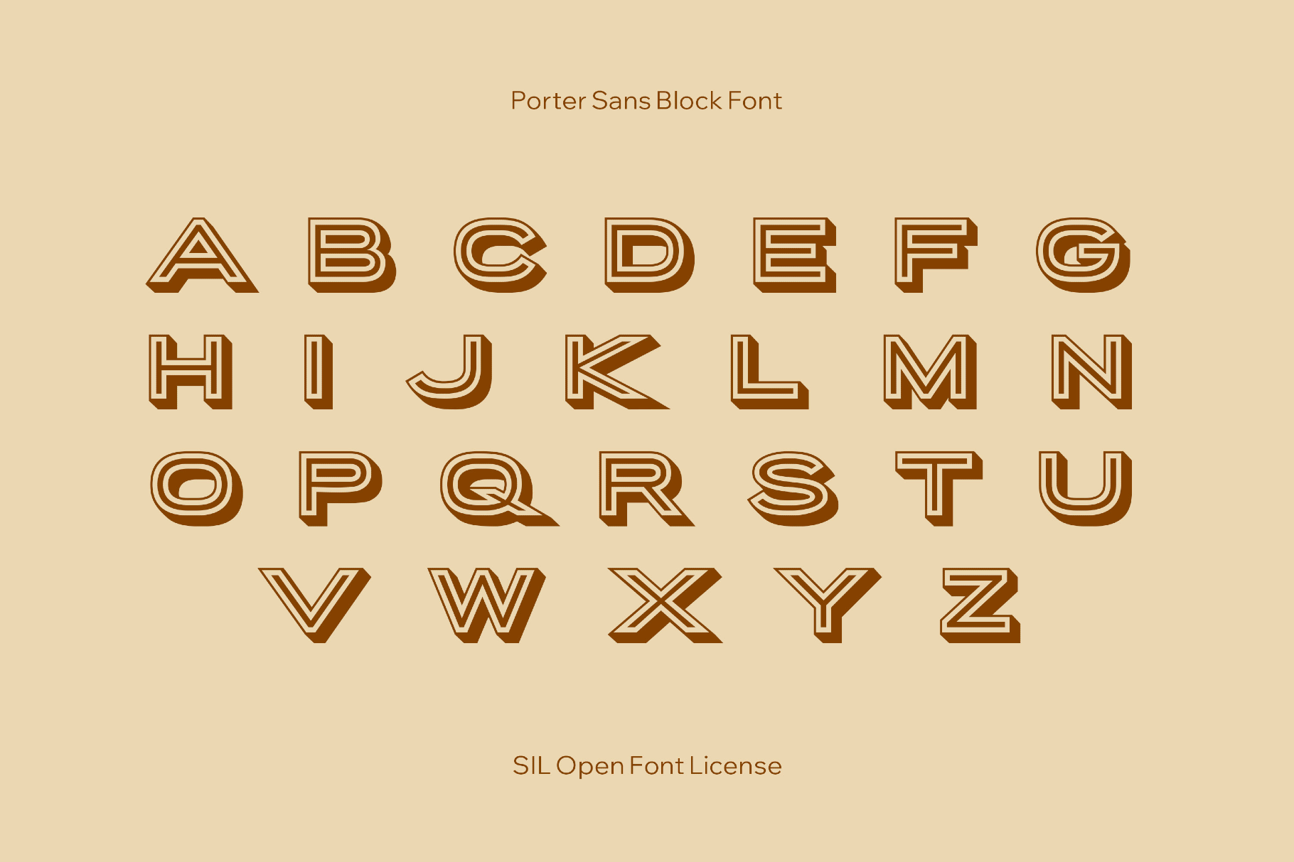 Porter Sans Block Font