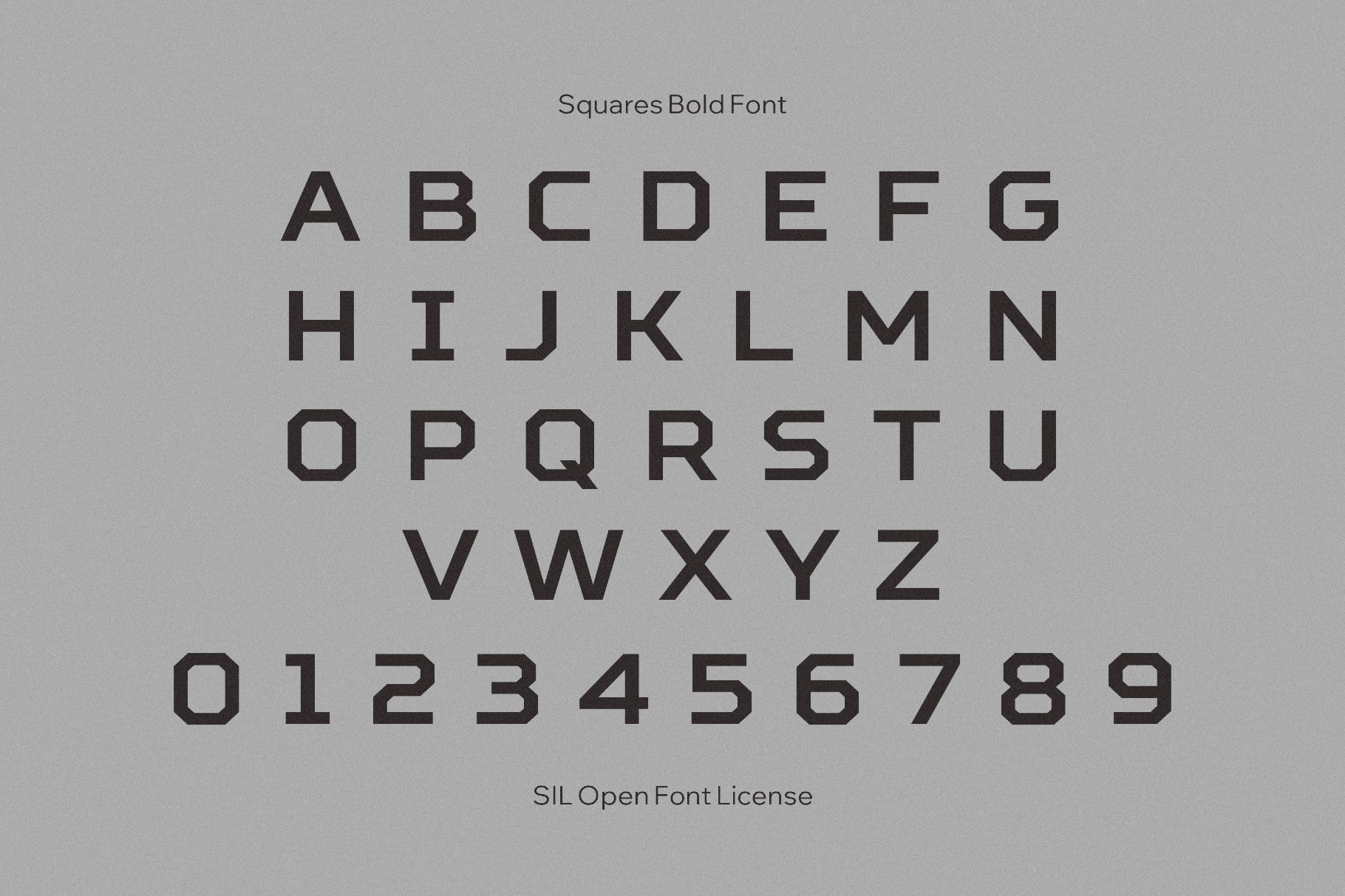 Squares Bold Font