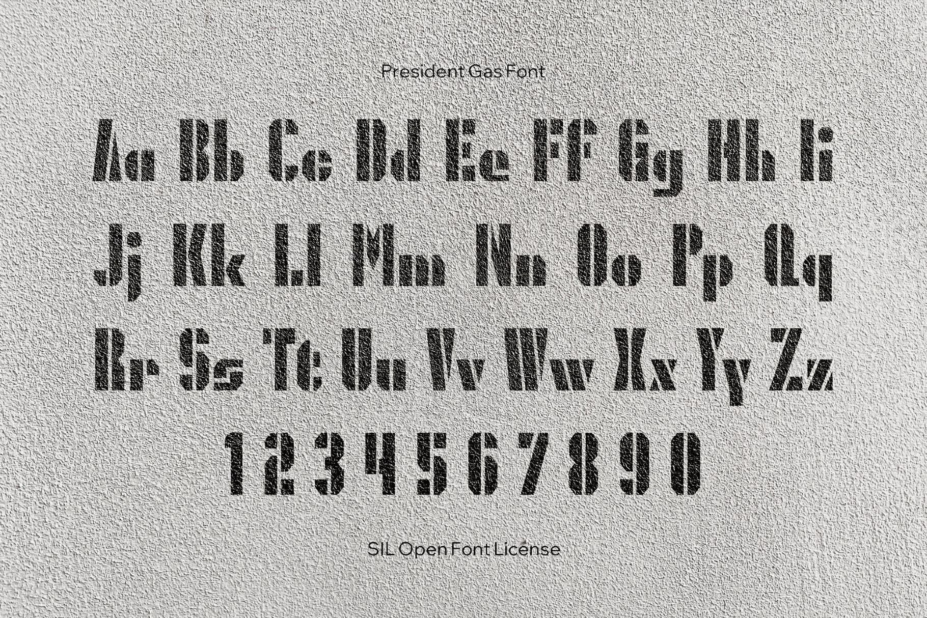 President Gas Font
