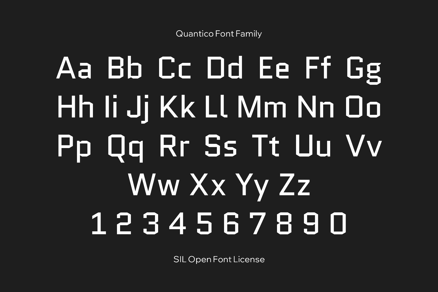 Quantico Font Family