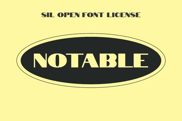 Notable Font