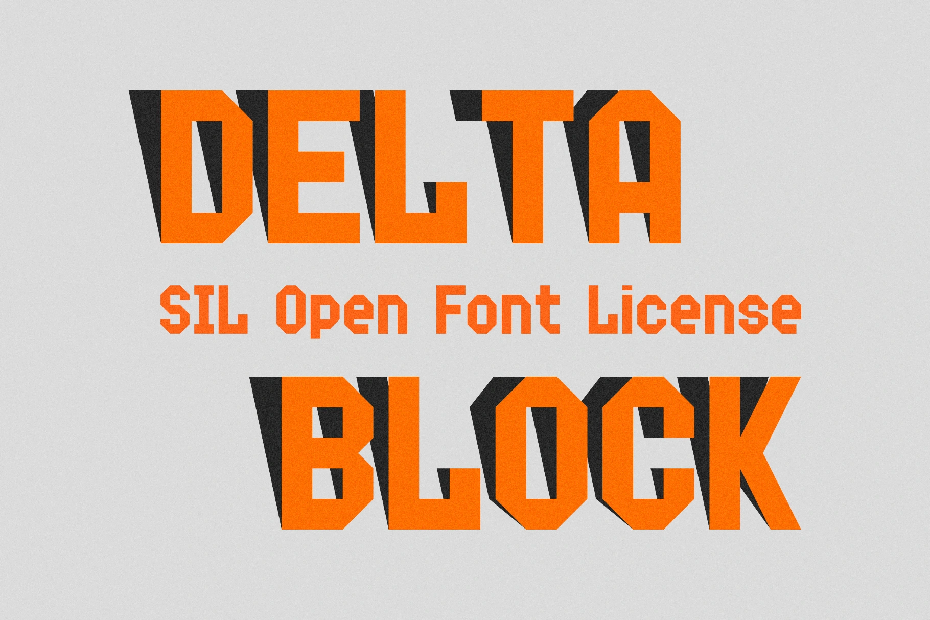 Delta Block Font