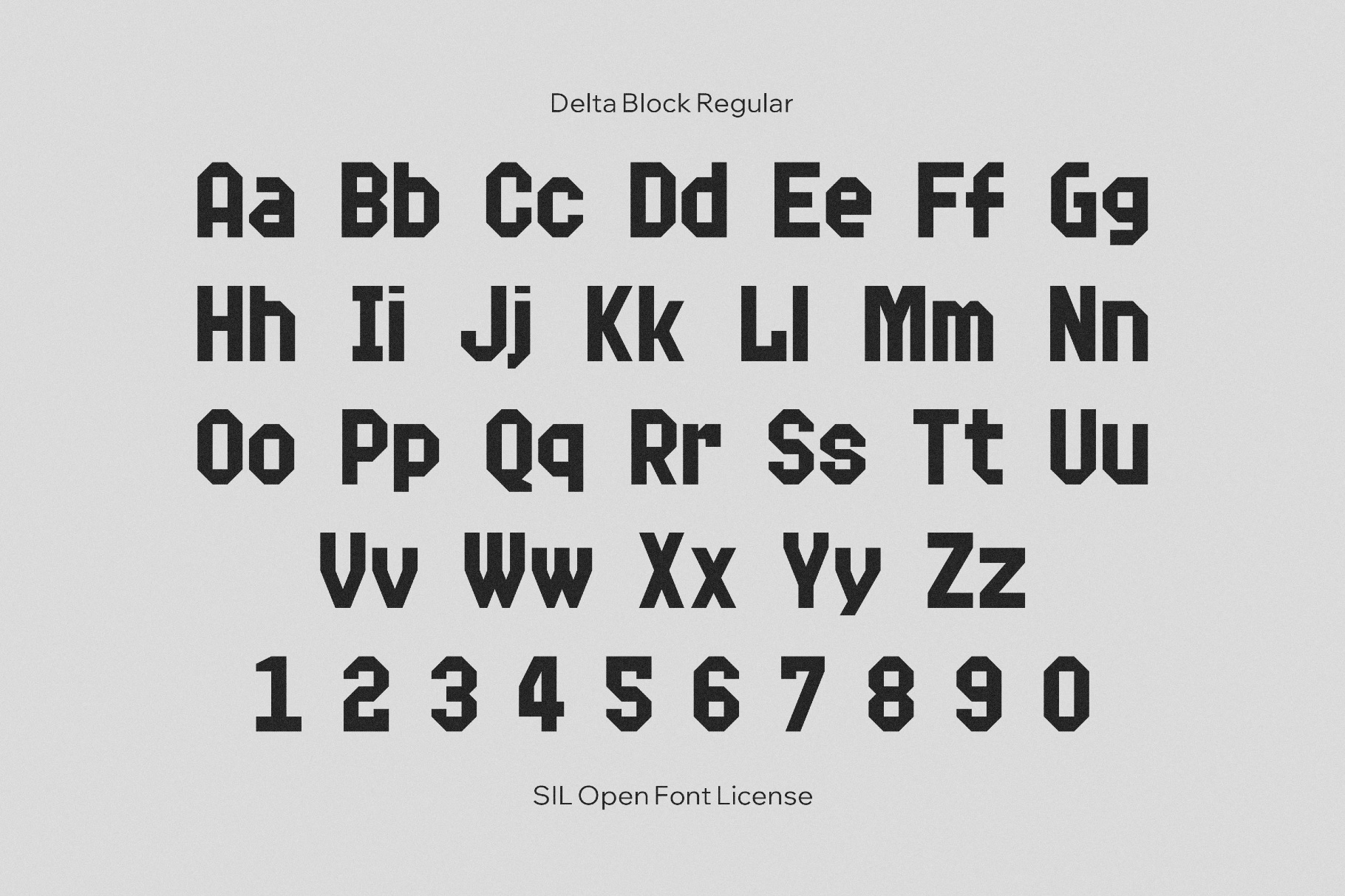 Delta Block Font