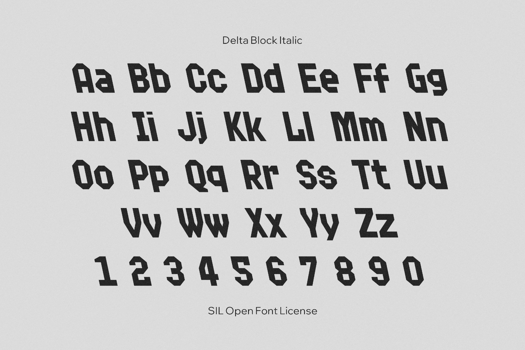 Delta Block Font