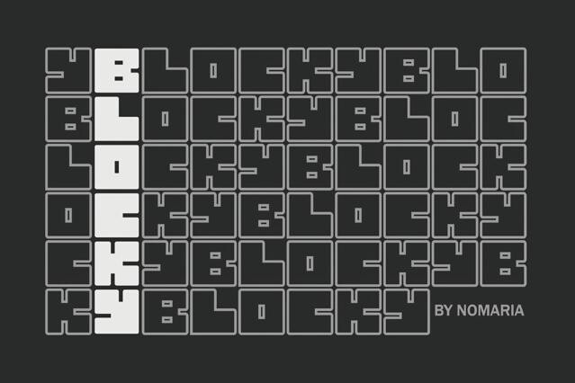 Blocky Font