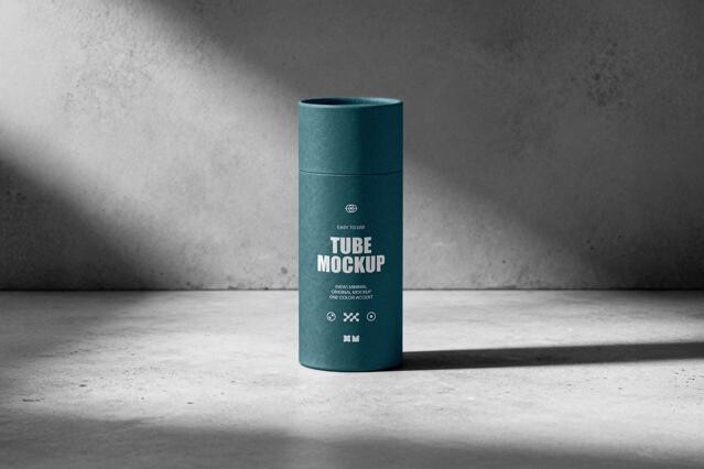 Cylinder Tube Mockup