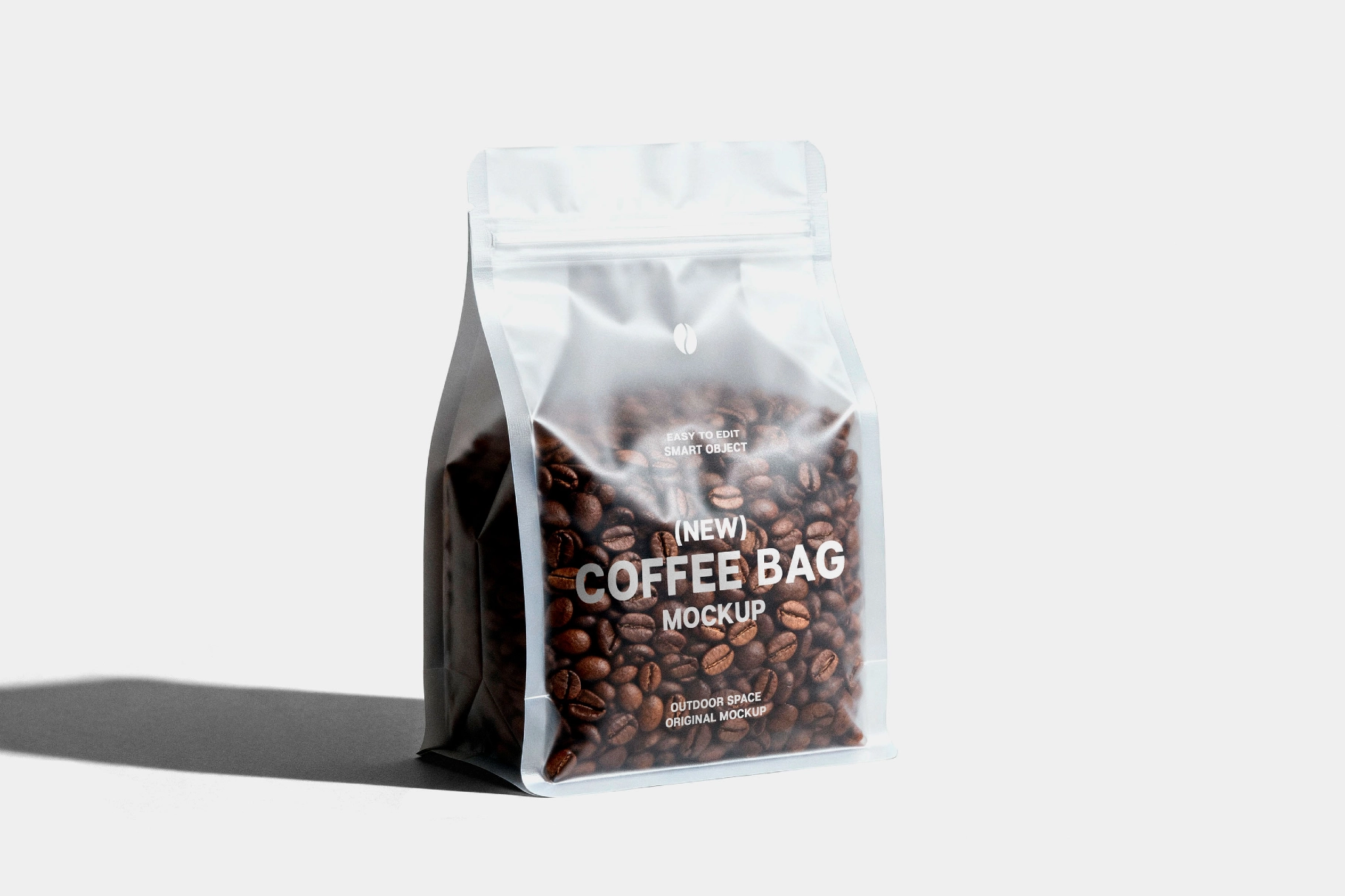 Isolated Coffee Pouch Mockup