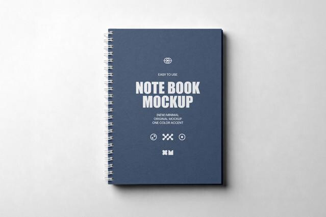 Ring-Bound Notebook Mockup