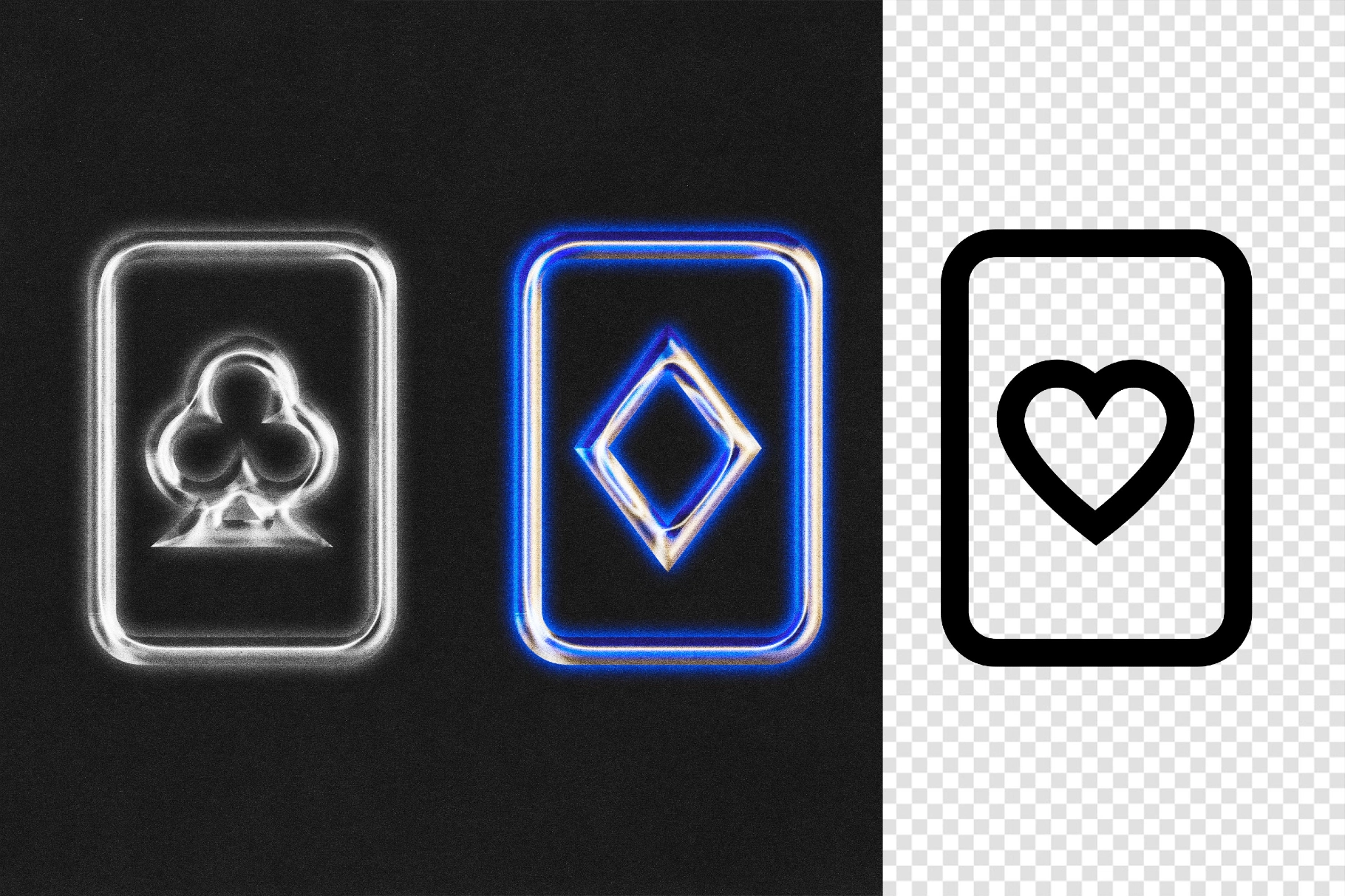 Blue Silver Chrome Template