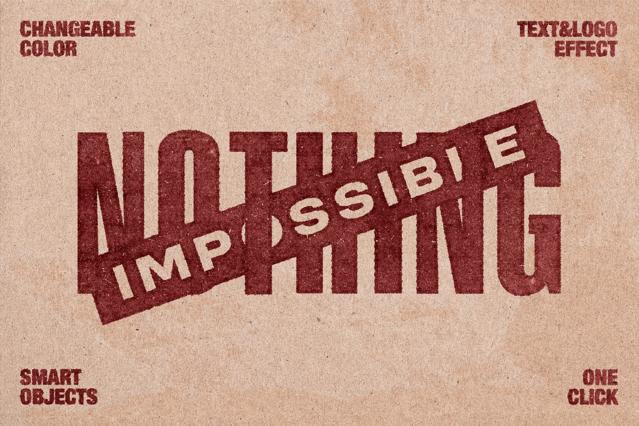 Bad Stamp Text Effect