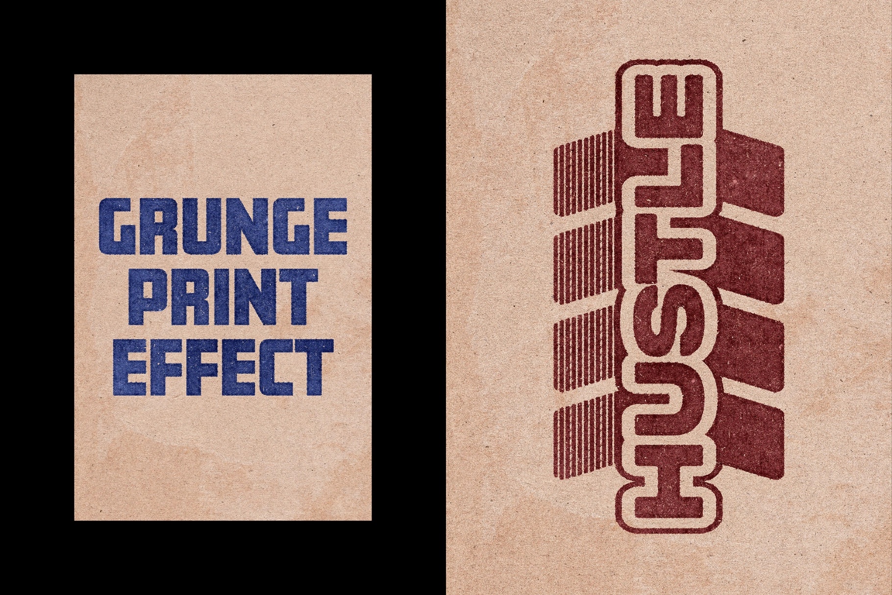 Bad Stamp Text Effect