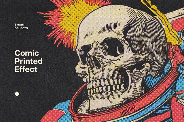 Retro Comic Print Effect