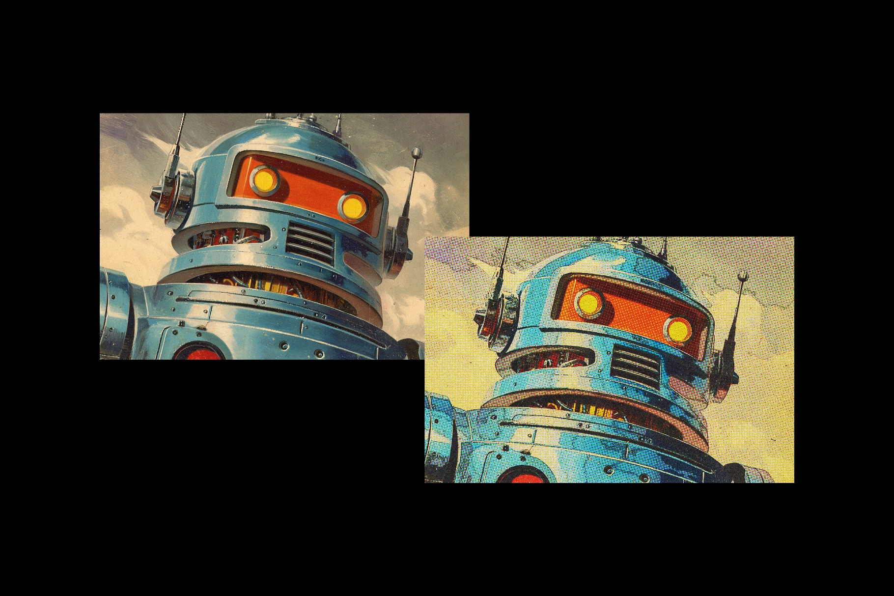 Retro Comic Print Effect